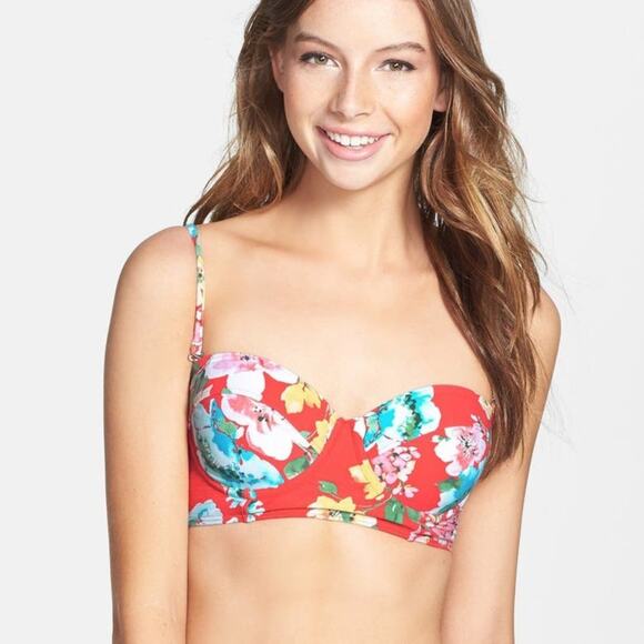 Billabong Floral Push Up Bikini Top - Picture 1 of 5